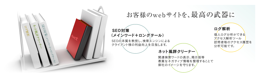 お客様のwebサイトを、最高の武器に